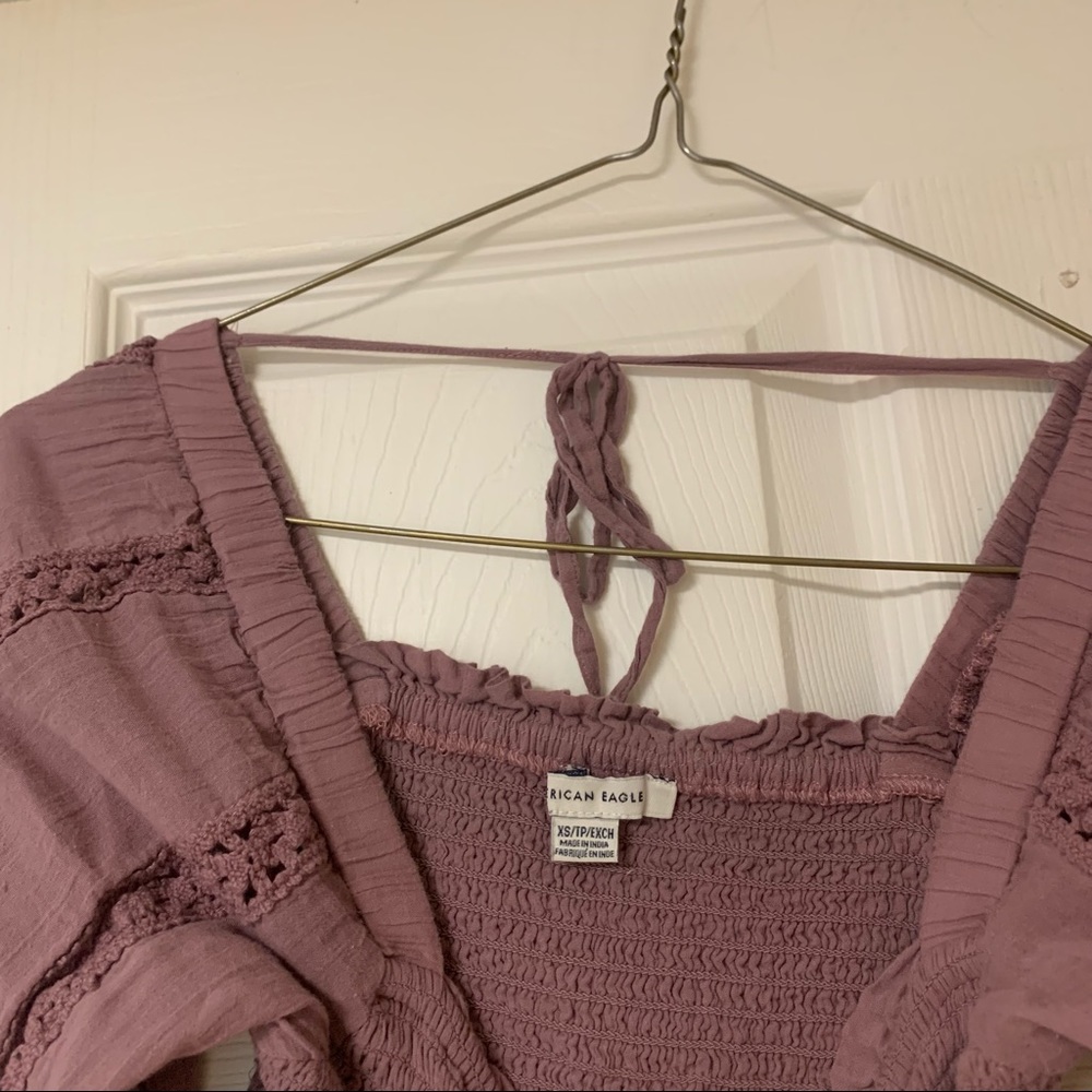 American Eagle Long Sleeve Crop Top - Picture 4 of 6
